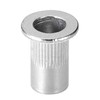 TA-VIGOR 100Pcs #8-32 Rivet Nuts, 304 Stainless Steel Knurled Flat