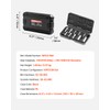 VEVOR Extra Long Allen Hex Bit Socket Set, 18-Piece 3/8