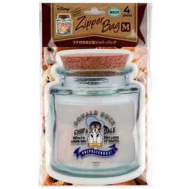 ディズニー ジッパーバッグ ドナルド チップ&デール マチ付き 18.9cm×14.3cm 4枚入り RM-5622