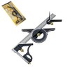 HYSHLC Combination Square 300 mm Set Carpenter's Angle Adjustable Protractor