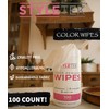 STYLETEK COLOR REMOVER WIPES, 100 PER CANNISTER, HAIR DYE REMOVER,