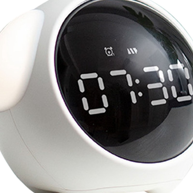 Expression Clock Cute Dog Shape Multifunctional LED Digital Alarm Clock