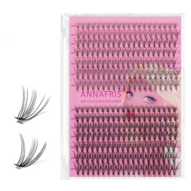 ANNAFRIS Eyelash Extensions, 10D + 20D Eyelash Clusters, 280 Pieces, Artificial Eyelashes, Individual Eyelash Extension (10D + 20D)