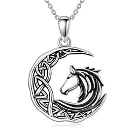 ONEFINITY Phoenix/Dragon/Wolf/Shark/Horse Necklace 925 Sterling Silver Bird Pendant Charm Gift for Women Men Girls Boys, Sterling Silver, No Gemstone