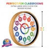 Oyster&Pop Extra Large Learning Clock for Kids - 14 Inch