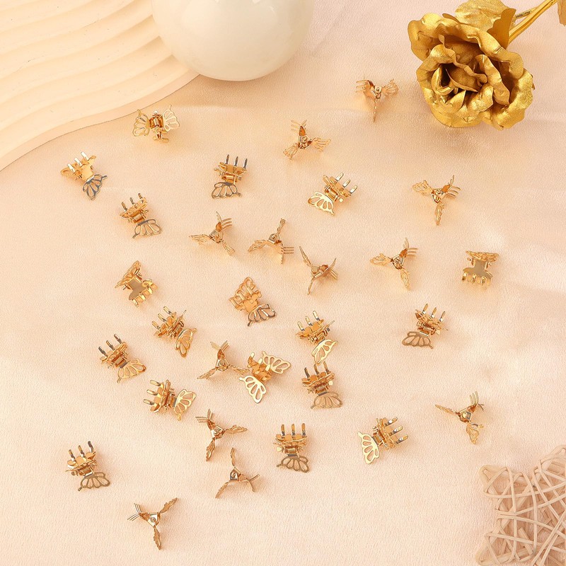 Butterfly Hair Clips, Mini Claw Clips for Daily Hairstyle Making