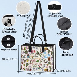 LEVLO Fox Cosmetic Makeup Bag Fox Movie Fans Gift Oo-De-Lally Oo-De-Lally Golly What a Day Zipper Pouch Bag, De-La lly LT, Cosmetic Bag