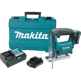 Makita VJ04R1 12V max CXT Lithium-Ion Cordless Jig Saw Kit (2.0Ah) with ML103 12V max CXT Lithium-Ion Cordless L.E.D. Flashlight