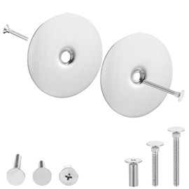 Ptwola 1 Pack Door Knob Hole Cover Diameter Solid Steel Deadbolt Cover Plate Matte Black 67 MM Round Hole Filler Plate for Repair Doors Locks Door Handle Home Security Increase Home Security on Entry