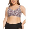 LIQQY Women's Minimizer Plus Size Bra Wirefree Soft Cup Full