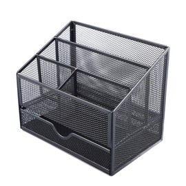 Mesh Drawer Organiser, Desk Organiser, Metal Wire Mesh, Paper Sorter, 5 Grids, Multi-Purpose Table Organisation, Storage Divider for Files, Documents, Art Supplies