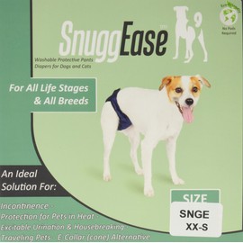 Integrated Pet Solutions SnuggEase Washable Dog Diaper, XX-Small