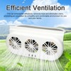 3-Fan Car Exhaust Fan USB Air Circulation Fan Ventilator Silent