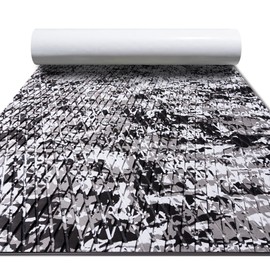 FOCEAN Boat Flooring EVA Foam Boat Decking Camo Marine Flooring Self-Adhesive Marine Mat for Motorboat RV Yacht Kayak, 94.5''x 15.7'', Snow Camo
