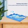 Mini Meditation Zen Garden Wooden Sand Table Decor Kit with