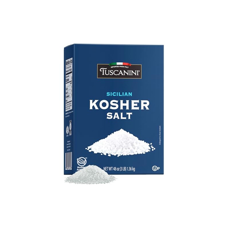 Tuscanini (Medium Grind) Coarse Kosher Salt, 3lb | Sicilian Sea
