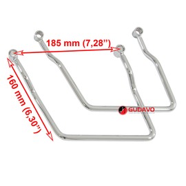 GUDAVO Luggage Saddlebag Pannier Support Bars Compatible with Suzuki Boulevard M109R / Intruder M1800R, VZR1800 Intruder 2006-2020