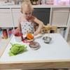 Children's cookware set with backpack, real-looking kitchen accessories, play kitchen