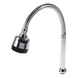 304 Stainless Steel 360 Degree Swivel Spout Kitchen Sink Faucet Pipe Fittings Adjustable Temperature Single Handle Connector