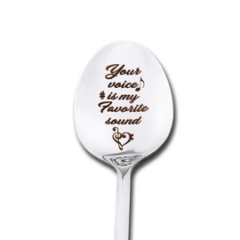 Coffee Spoon Gifts for Singer Best Friend Christmas Xmas Gifts for Music Lover Boyfriend Girlfriend Birthday Gifts for Son Daughter Musician Gifts for Husband Wife Spoon Gifts for Music Lovers