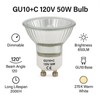 Ugvmn GU10 C Bulbs 50W 120V Dimmable, 2700K Warm White