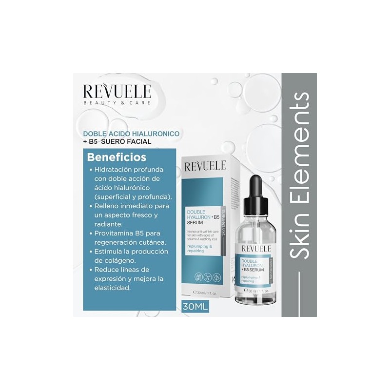 REVUELE SKIN ELEMENTS SUERO DOBLE HYALURON+B5 30ML