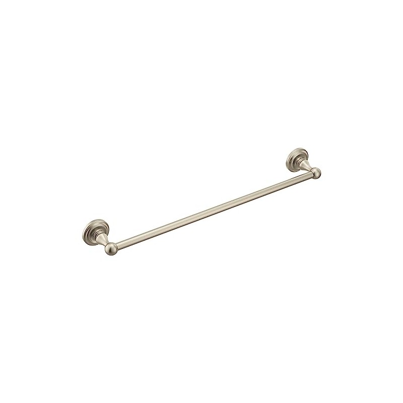 Moen Madison Collection Brushed Nickel 24-Inch Bathroom Single Towel Bar,