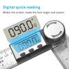 QUMOX Digital Angle Finder Protractor, 400mm Stainless Steel Digital Angle
