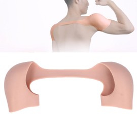 Jiawu Silicone Shoulder Pads for Men and Women, Reusable One Piece Shoulder Pad, Anti Slip Shoulder Enhancer for Narrow Shoulders, Slip Shoulders, Invisible Fake Shoulder (XL)