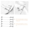 Operitacx 5pcs Lobster Buckle Clasp Necklace Extension Chain Jewelry Connector