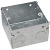 Merriway BH04061 47mm (1.7/8 inch) Depth Single 1-Gang Metal Flush