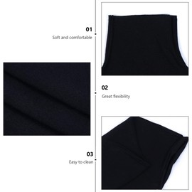 iplusmile Excellent Lycra Fabric Cover Female Model Fabric Accessory for Upper Body Dress Stand Shape Mannequin Model Dummy (Mannequin Not Included) Black