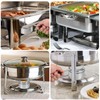 6Pcs Stainless Steel Chafing Dish Fuel Cans, Chafing Fuel Holders