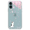 Blingy's for Cellphone Case, Cute Cat Style with Cherry Blossom