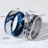 ringheart 2 His and Hers Ring Couple Rings White Gold