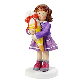 HobbyFun Mädchen mit Schultüte 9 cm Schule Schulanfang Figur