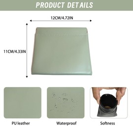 Acpetdr Small Makeup Bag for Handbag 6 Pack Small Cosmetic Bag for Handbag Small Makeup Pouch Vegan Leather Portable Makeup Bags for Women with Zipper, multicoloured, Modernity