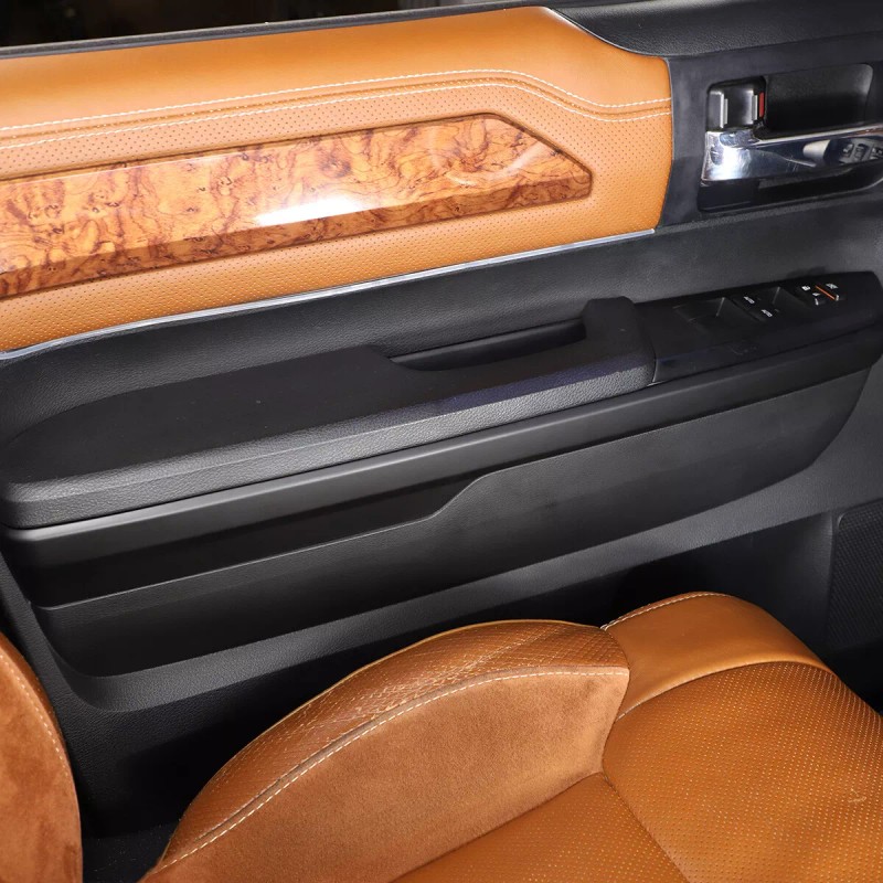Unbranded ABS Interior Door Panel Trim Strips Matte Black 4pcs