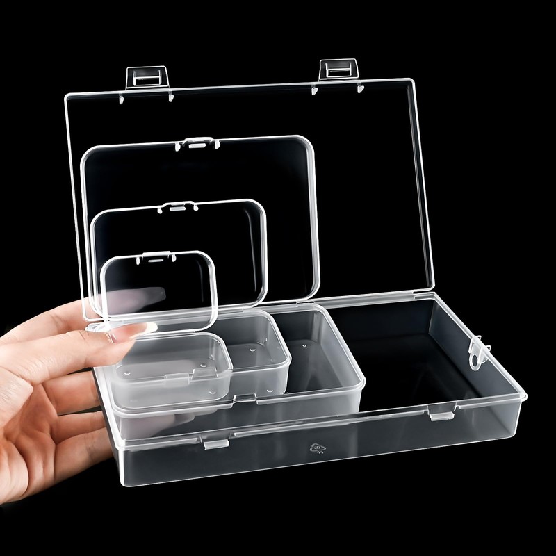 Mauproy 24 Pack Mixed Sizes Small Plastic Storage Containers, Mini