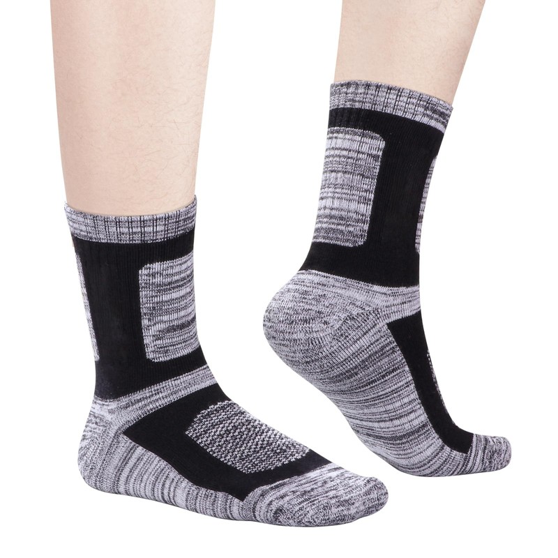 YUEDGE Mens Thick Cotton Crew Socks Mosture Wicking Work Boot