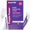 Esmile Purple Power Teeth Whitening Strips, Vegan and Cruelty Free,