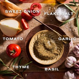 Dalkin & Co. Tuscan, Herbs, Garlic, Tomato & Red Pepper Blend, Italian-Inspired Cooking Seasoning for Pantry & Kitchen, Eco Friendly Reusable Jar, Clean Flavor with No Fillers or Additives, 3 oz