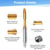 M METERXITY 1-Pack M4x0.7mm Metric Thread Tap, HSS Titanium Coated