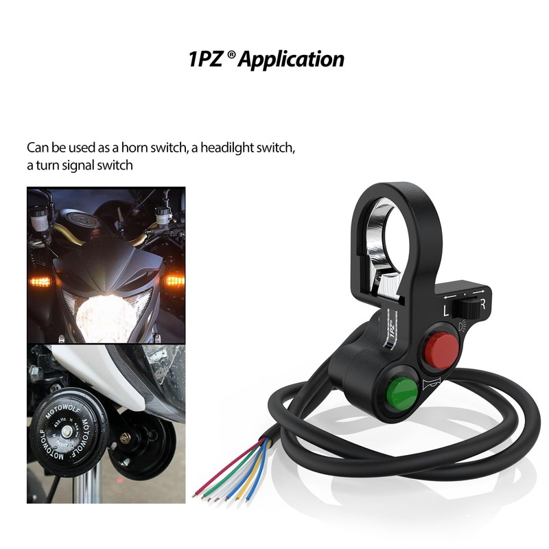 1PZ MS1-S01 7/8" Multi-Function Horn Turn Signal On/Off Light Switch