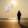 Fookduoduo Infinity Cremation Ring for Ashes - 925 Sterling Silver