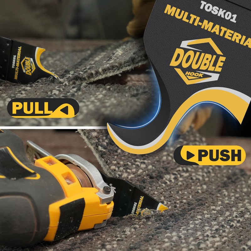 Oscillating Multi Tool Hook Knife Blade, 5 PCS Multitool Saw