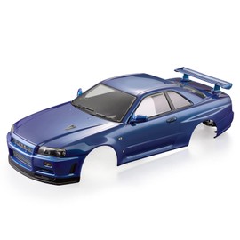 Goolsky Killerbody 48646 Skyline (R34) Finished Body Shell Frame for 1/10 Electric Touring RC Racing Car DIY (Blue)