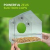 Nature Gear Acrylic Clear Bird Feeders for Window Viewing, Weather