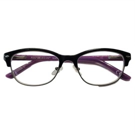Foster Grant Coloread Purple Cleo Women's Reading Glasses with Case +2.00