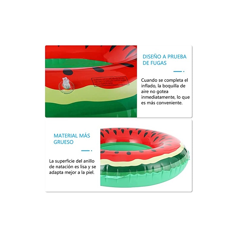 Jesir Fruta Piscina Flotadores, 3 Piezas de Inflables para Alberca